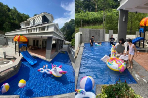 60PAX 9BR Villa Kids Swimming Pool, KTV, BBQ n Pool Tables near SPICE Arena Penang 9800 SQFT